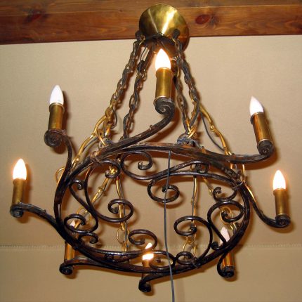Brass Candles Holder Chandelier